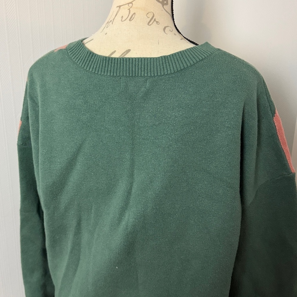 Originality Mushrooms Floral Print Sweater in a rayon blend size Large - Picture 5 of 7